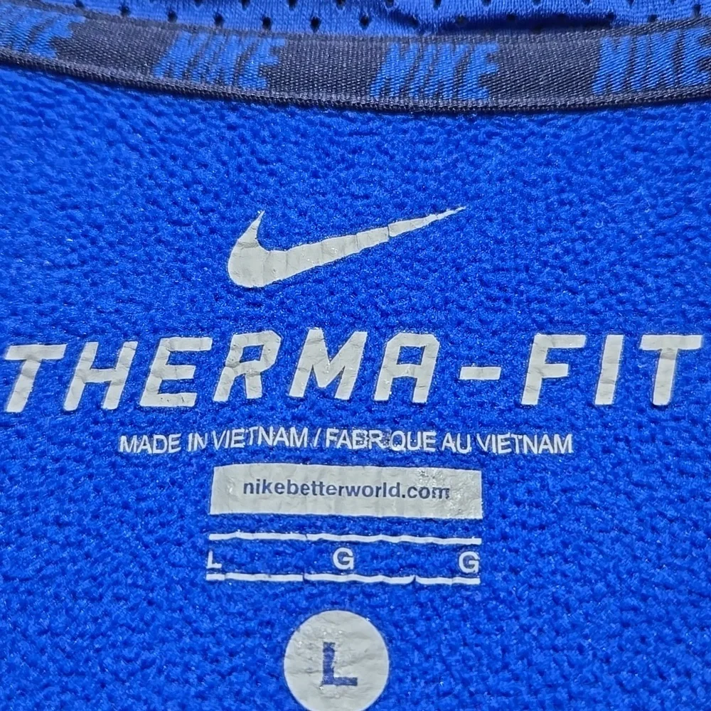Nike Men's Blue Therma-Fit 1/4 Zip Pullover